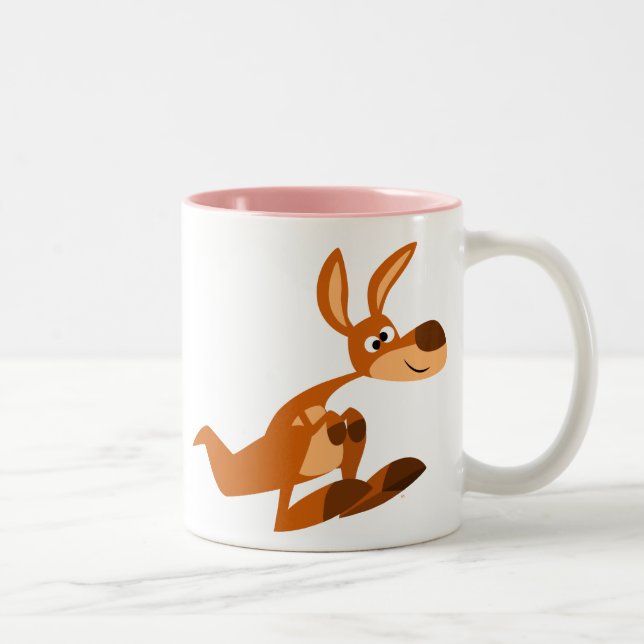 Cute Cartoon Silly Kangaroo mug (Right)