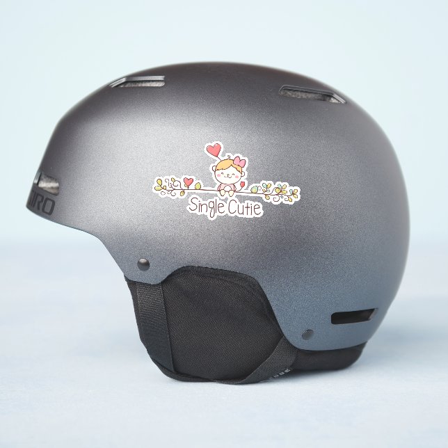 Cute Cartoon Single Cutie (Helmet Side)