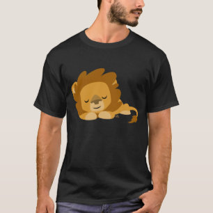 Cute Cartoon Sleeping Lion T-Shirt