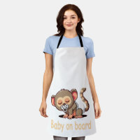 Cute Cartoon Sleeping Monkey | Baby on Board Car S