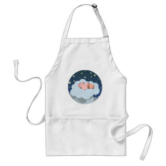 Cute Cartoon Slumbering Piglets Apron