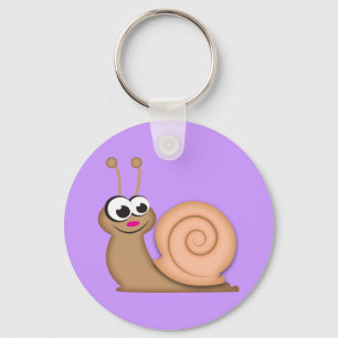 Cute Cartoon Snail Key Ring