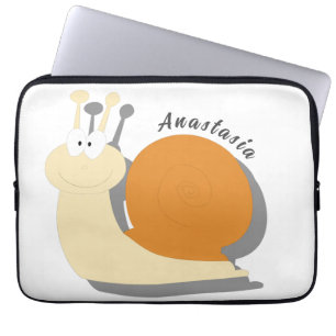 Cute cartoon snail Personalised Laptop Sleeve