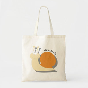 Cute cartoon snail Personalised  Tote Bag