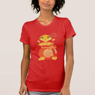 Cute Cartoon Snake with Money Sack Lunar New Year T-Shirt
