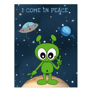Alien I Come In Peace Gifts Gift Ideas Zazzle Uk