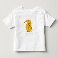 Cute Cartoon Squirrel Happy Camper Marshmallows
