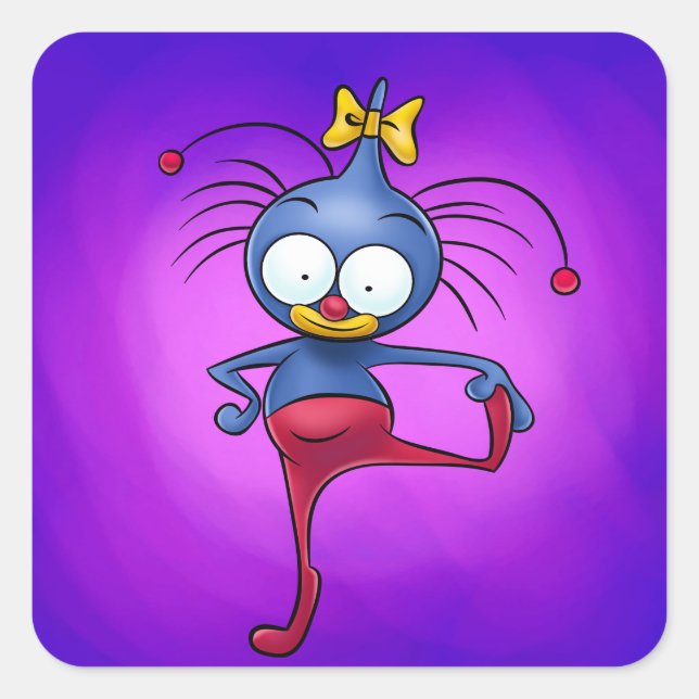 Cute cartoon sticker (Front)