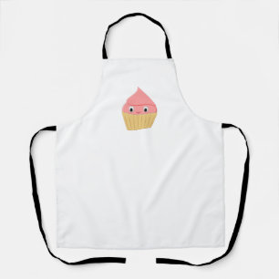 Cute Cartoon Strawberry Cupcake  Apron