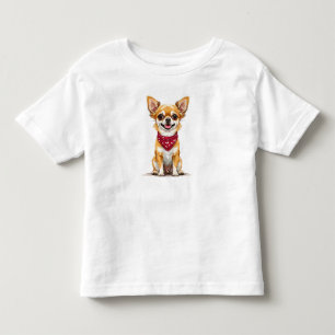 Cute cartoon-style Chihuahua Toddler T-Shirt