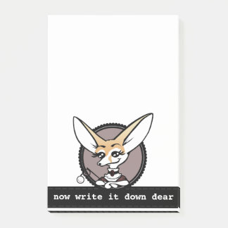 CUTE CARTOON STYLE FENNEC FOX POST-IT NOTEPAD