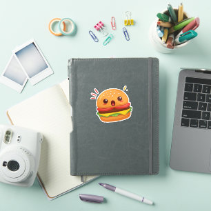Cute cartoon style hamburger design