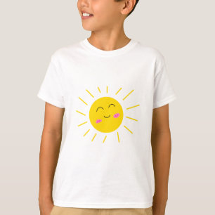 Cute Cartoon Sweet Happy Playful Sun Kids Shirt