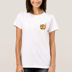 Cute Cartoon Taco Cat Hybrid Illustration T-Shirt