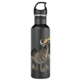 Cute Cartoon Tap Dancing Wildebeest 710 Ml Water Bottle