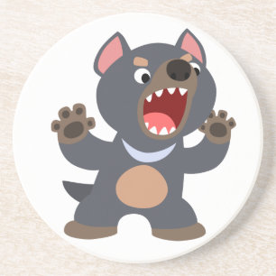 Cute Cartoon Tasmanian Devil Coaster