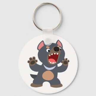 Cute Cartoon Tasmanian Devil Keychain