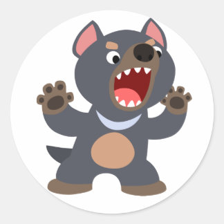 Cute Cartoon Tasmanian Devil Sticker