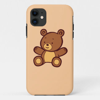 Cute Cartoon Teddy Bear iPhone 5 Barely There Case