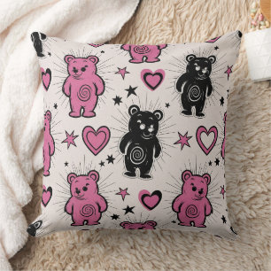 Cute Cartoon Teddy Bear Pattern Cushion