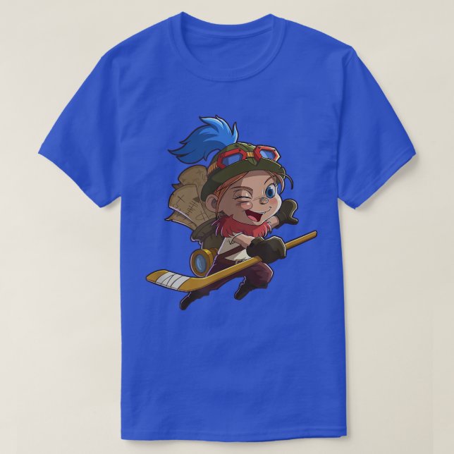 Cute Cartoon Teemo  T-Shirt (Design Front)