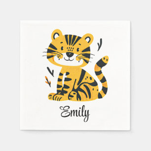 Cute cartoon tiger decoration napkin