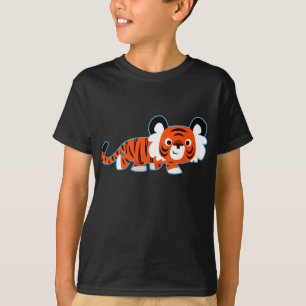 Cute Cartoon Tiger on The Prowl Children T-Shirt
