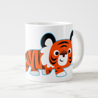 Cute Cartoon Tiger on The Prowl Jumbo Mug