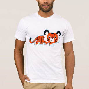 Cute Cartoon Tiger on The Prowl T-Shirt