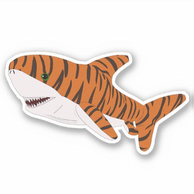 Cute Cartoon Tiger Shark (Front)