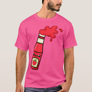 Cute Cartoon Tomato Ketchup T-Shirt