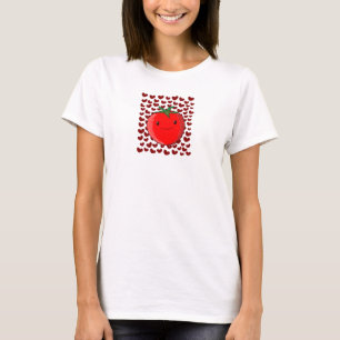 Cute Cartoon Tomato Lover T-Shirt