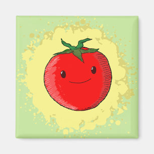 Cute Cartoon Tomato Magnet