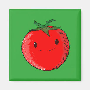 Cute Cartoon Tomato Magnet