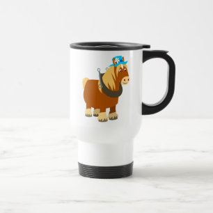 Cute Cartoon Trait Breton Horse Commuter Mug