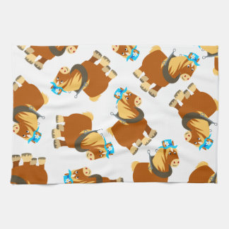Cute Cartoon Trait Breton Horse Kitchen Towel