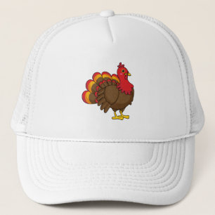 Cute Cartoon Turkey Trucker Hat