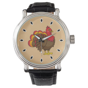 Cute Cartoon Turkey Watch