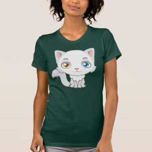 Cute Cartoon Turkish Angora ate T-Shirt
