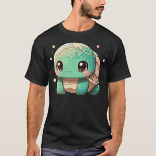 Cute Cartoon Turtle Kawaii Anime Turtle Lover T-Shirt