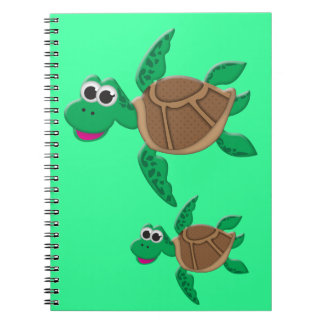 Cute Cartoon Turtle Notebook