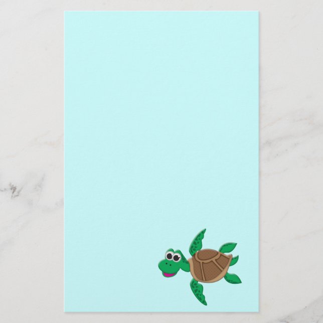 Cute Cartoon Turtle Stationery (Front)