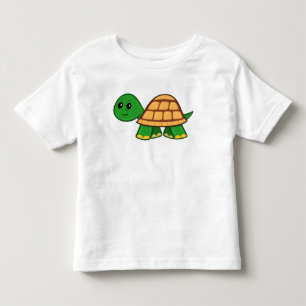 Cute Cartoon Turtle Toddler T-Shirt