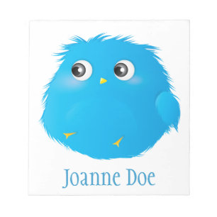 Cute Cartoon Twittie Bird Notepad