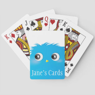 Cute Cartoon Twittie Bird Playing Cards