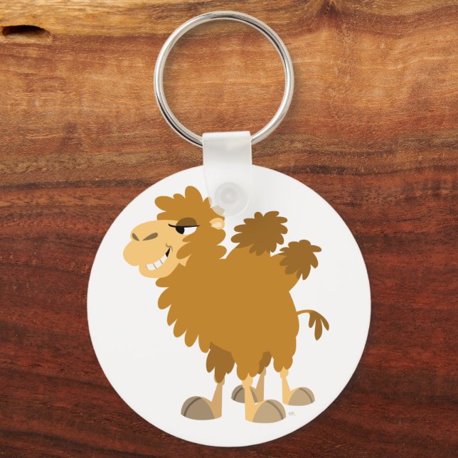 Cute Cartoon Two-Humped Camel Keychain (Front)
