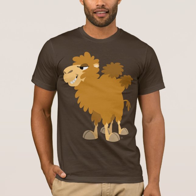 Cute Cartoon Two-Humped Camel T-Shirt (Front)