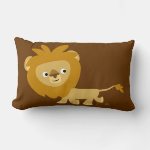 Cute Cartoon Walking Lion Pillow
