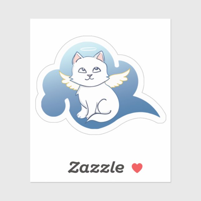 Cute Cartoon Winged Angel Cat (Sheet)