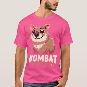 Cute Cartoon Wombat Lover Funny Wombat Australian T-Shirt